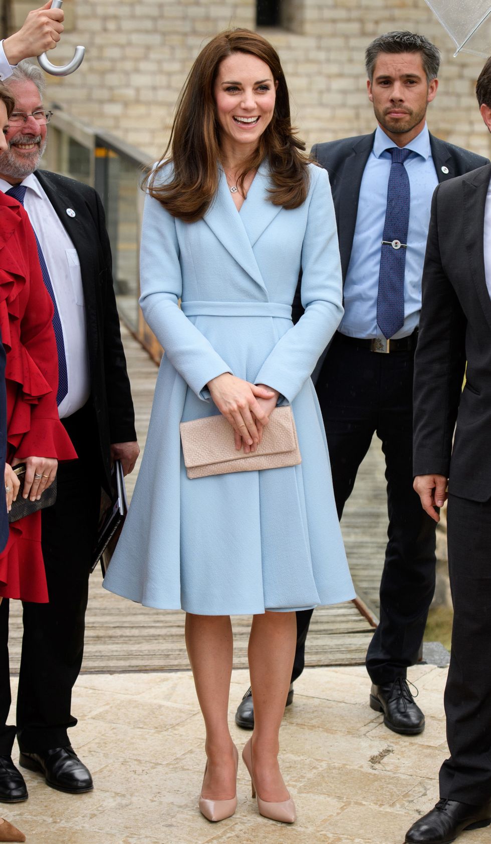 LUXEMBOURG - MAY 11:  Catherine, Duchess of Cambridge  visits the  Drai Eechelen Museum during a one day visit on May 11, 2017 in Luxembourg. The Duchess will attend a series of engagements to celebrate the cultural and historic ties between the UK and Luxembourg and the official commemoration of the 1867 Treaty of London, which confirmed Luxembourg's independence and neutrality.  (Photo by Tim Rooke - Pool/Getty Images)