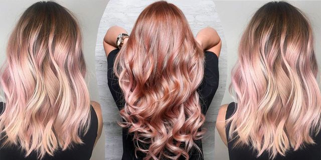 capelli ombrè rosa