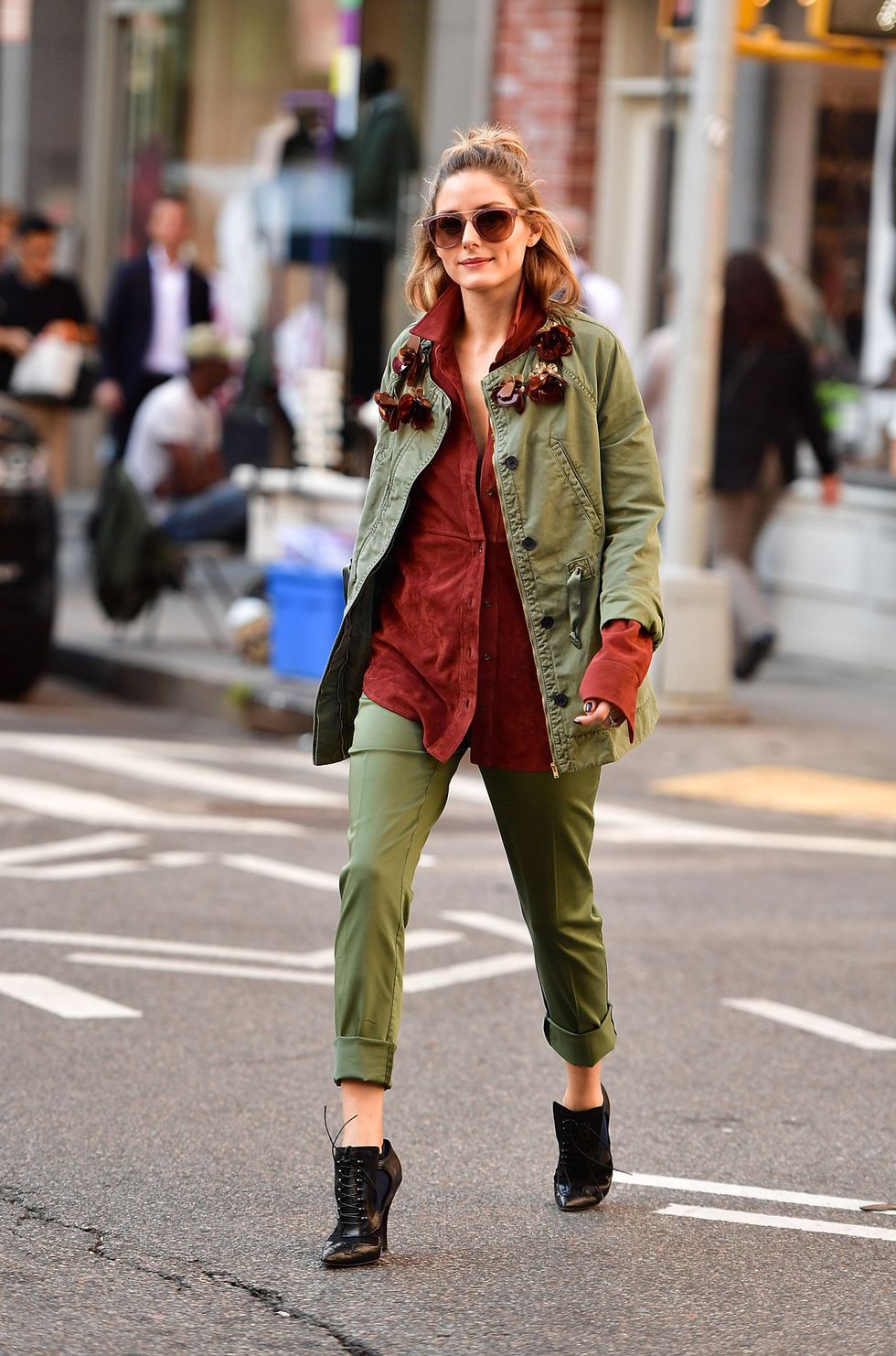 NEW YORK, NY - OCTOBER 18:  Olivia Palermo seen in SoHo during a photoshoot on October 18, 2016 in New York City.  (Photo by James Devaney/GC Images)