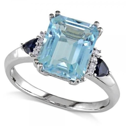 Ring, Fashion accessory, Engagement ring, Jewellery, Gemstone, Pre-engagement ring, Aqua, Blue, Diamond, Platinum, 