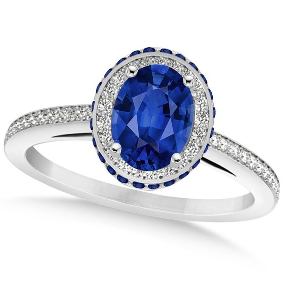 Jewellery, Ring, Fashion accessory, Engagement ring, Cobalt blue, Pre-engagement ring, Blue, Gemstone, Diamond, Sapphire, 