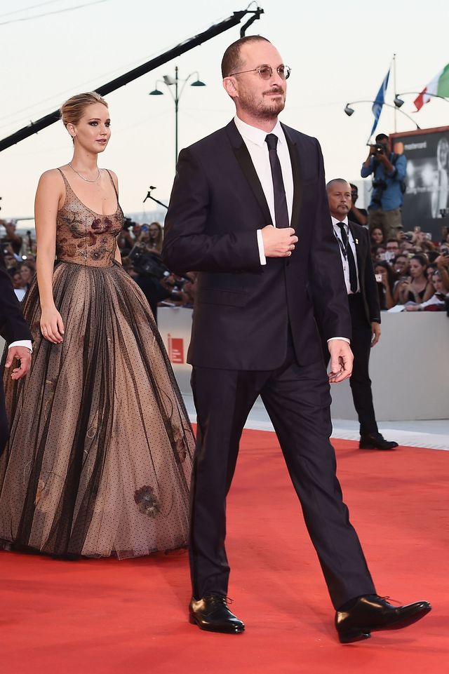 Jennifer Lawrence e Darren Aronofsky sul red carpet di Venezia