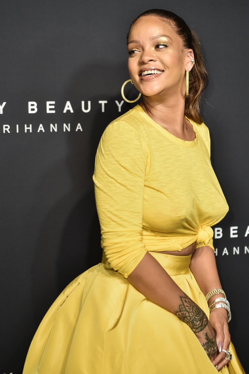 THE BROOKLYN BOROUGH OF NEW YORK CITY, NY - SEPTEMBER 07: Rihanna attends Fenty Beauty by Rihanna Launch Party on September 7, 2017 in the Brooklyn borough of New York City, New York.  (Photo by Steven Ferdman/Patrick McMullan via Getty Images)