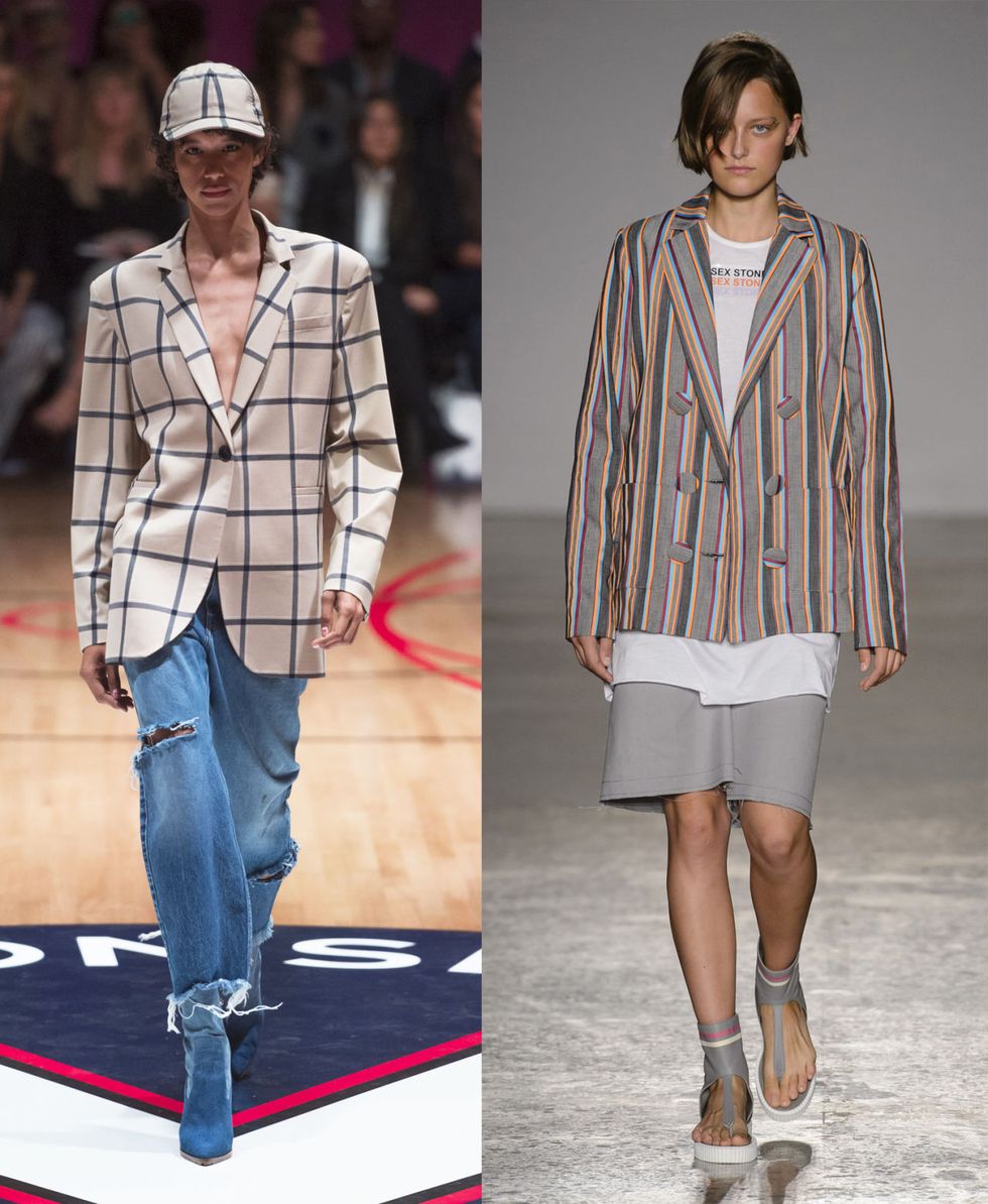 Se esiste un capo del tuo guardaroba che non può mancare nel guardaroba della prossima primavera estate 2018, quello è il blazer. Lo indossi oversize con le spalle esagerate, stretto in vita o lunghissimo, anche con l'abito lungo.