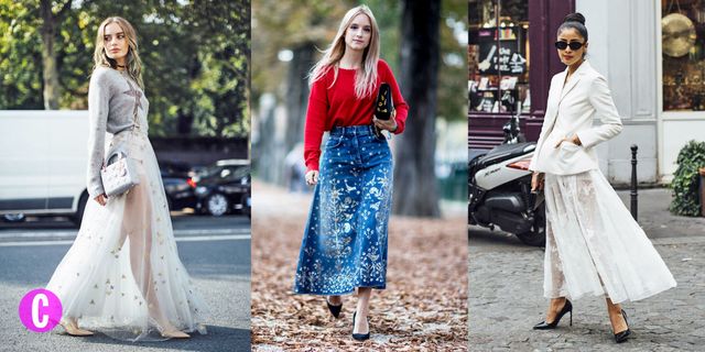 La gonna lunga è l'ultima tendenza moda per l'autunno inverno 2017 2018 guarda le immagini della gallery e lasciati ispirare per copiare i nuovi look.