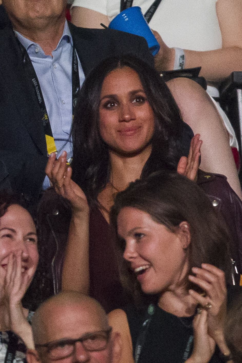 Meghan Markle, said to be Prince Harry's girlfriend, applauds during the opening ceremonies of the Invictus Games in Toronto, Ontario, September 23, 2017.Since the 