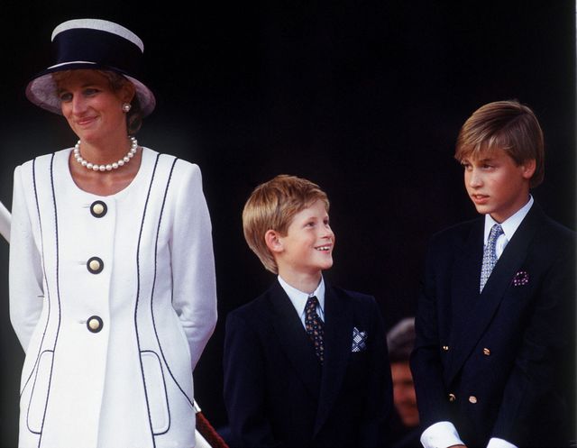 Lady D con il principe Harry e il principe William