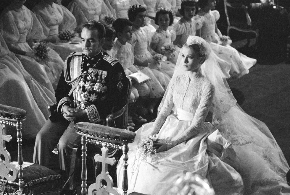 グレース・ケリーとモナコ大公レーニエ3世の結婚式