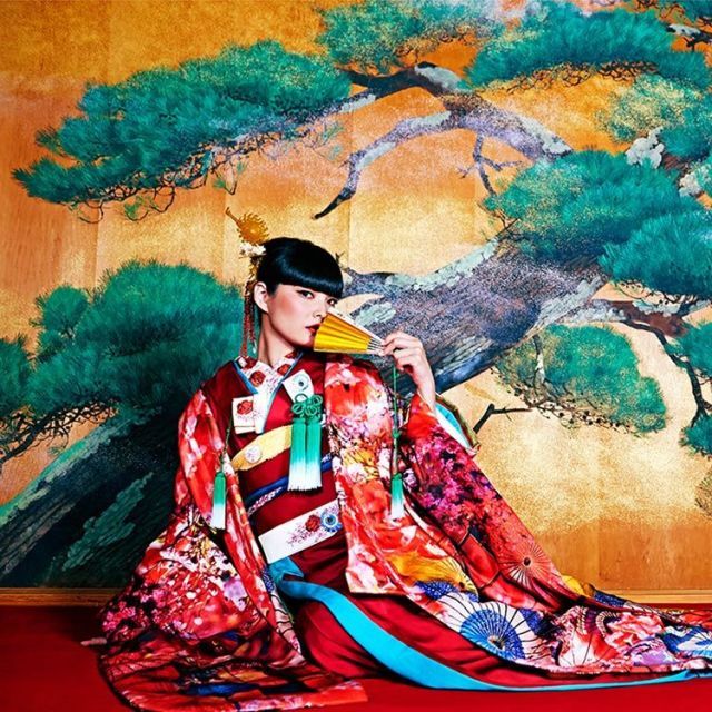 Art, Kimono, Paint, Sakko, Shimada, Painting, Costume, Costume design, Illustration, Art paint, 