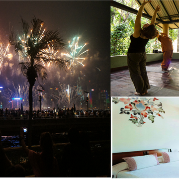 Room, Fireworks, Midnight, Bed, Home, Ceremony, Linens, Bedroom, New year's eve, Collage, 