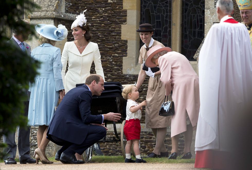 Royal family Prince William talking to kids