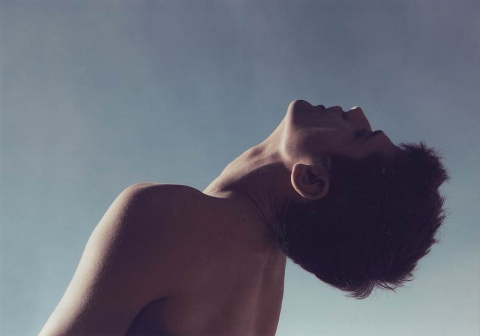 Shoulder, Joint, Summer, Beauty, Barechested, Sunlight, Neck, Trunk, Close-up, Backlighting, 