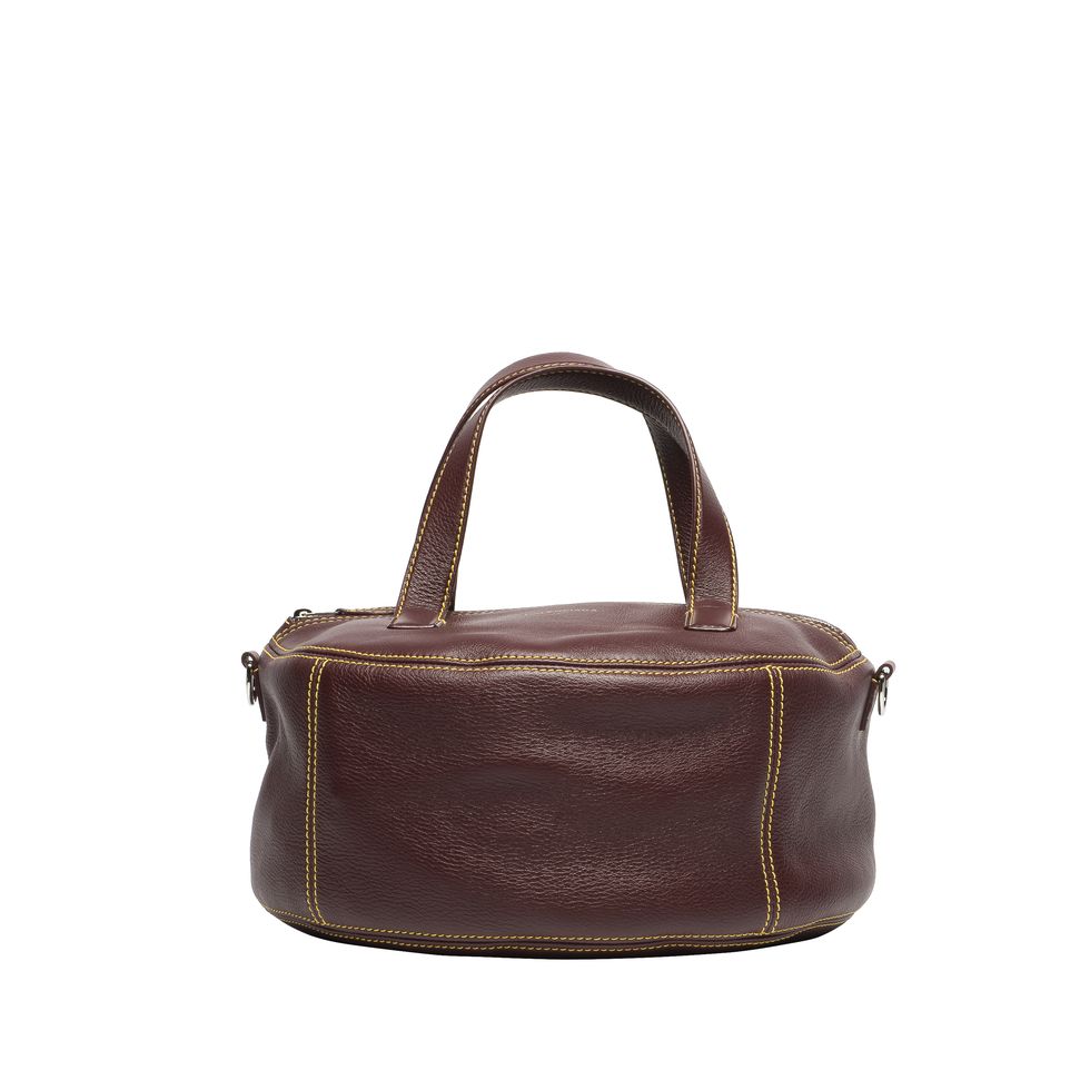 Bag, Handbag, Leather, Brown, Maroon, Product, Fashion accessory, Shoulder bag, Beige, Luggage and bags, 