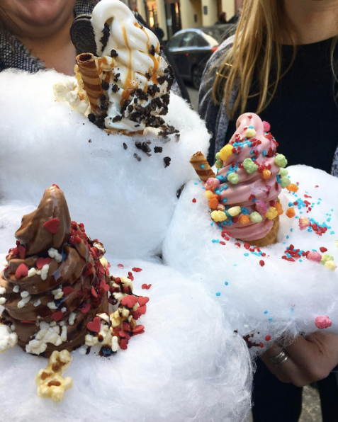 ロンドンの 綿あめソフトクリーム 店が気になる ロンドンの 綿あめソフトクリーム 店が気になる