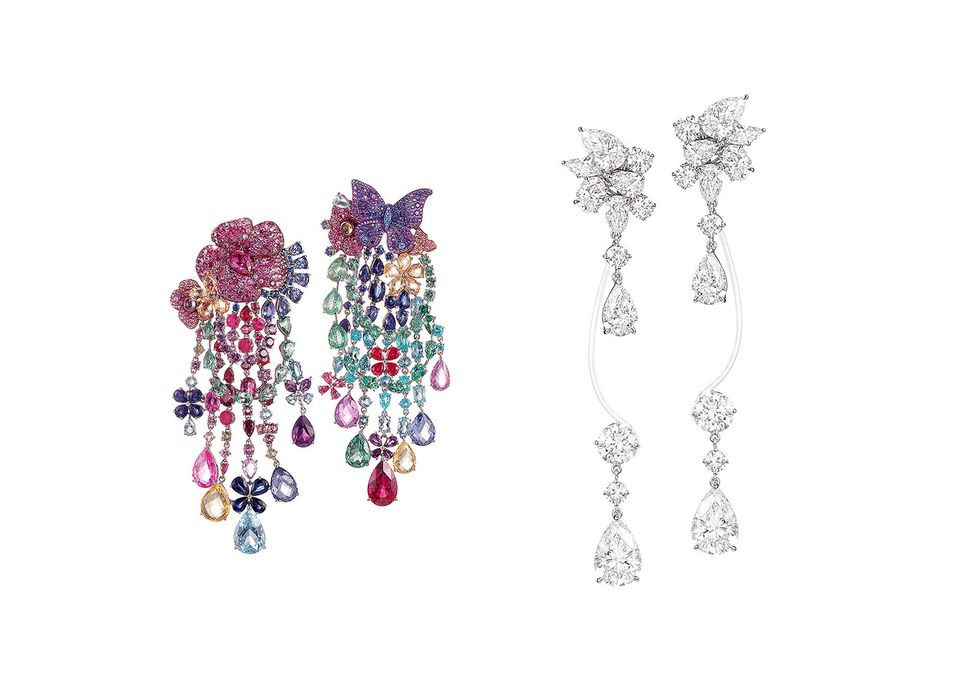 Jewellery, Body jewelry, Fashion accessory, Earrings, Gemstone, Crystal, Chain, 