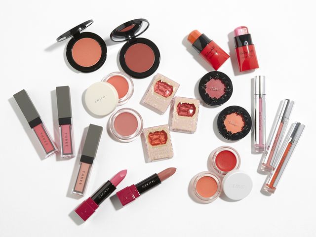 Cosmetics, Red, Beauty, Product, Pink, Cheek, Lipstick, Lip gloss, Lip, Material property, 