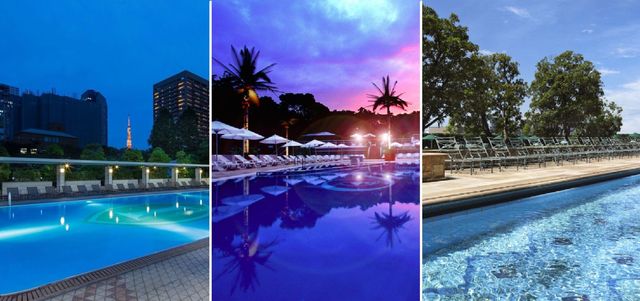 Swimming pool, Sky, Natural landscape, Resort, Lighting, Real estate, Vacation, Resort town, Leisure, Tree, 