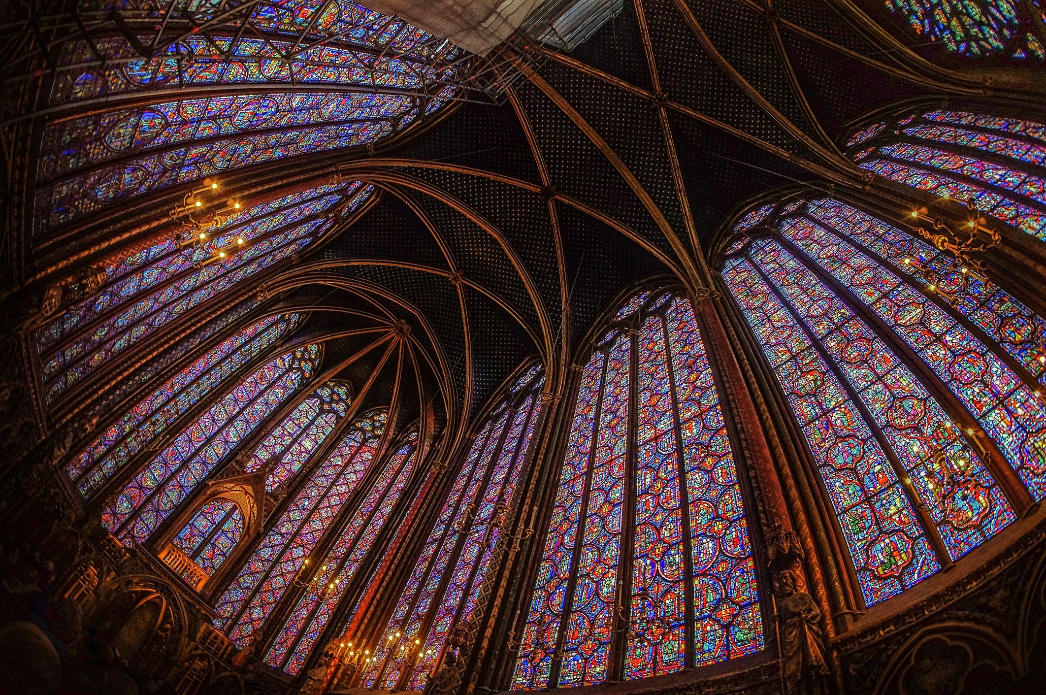 ワシントン大聖堂 ヴィンテージ ステンドグラス 限定作品 大型 バラ窓 ...