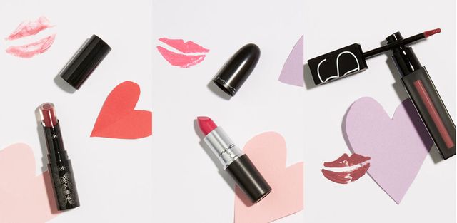 Pink, Lipstick, Cosmetics, Product, Red, Beauty, Lip, Material property, Lip gloss, Font, 