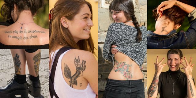 Tattoo, Shoulder, Arm, Temporary tattoo, Joint, Back, Neck, Tattoo artist, 