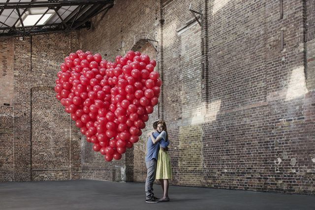 Heart, Red, Wall, Organ, Balloon, Love, Architecture, Human body, Valentine's day, Heart, 