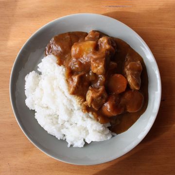 Dish, Food, Cuisine, White rice, Rice and curry, Steamed rice, Japanese curry, Hayashi rice, Curry, Ingredient, 