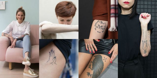 Tattoo, Arm, Temporary tattoo, Leg, Joint, Human body, Flesh, Elbow, Neck, Wrist, 