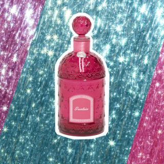 Pink, Product, Magenta, Design, Bottle, Perfume, Material property, Glass bottle, Liqueur, Rectangle, 