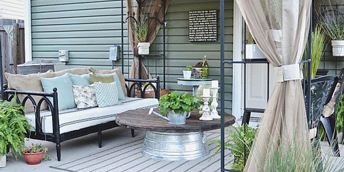 Liz Marie Blog Patio Before And After Decorating Ideas Liz Marie Blog Patio Before And After, How Can I Decorate My Patio On A Budget