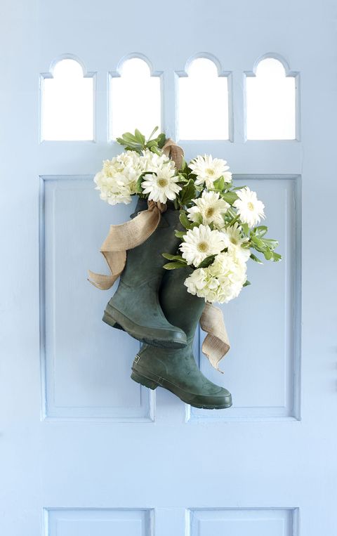 spring boot door decoration diy flower arrangement