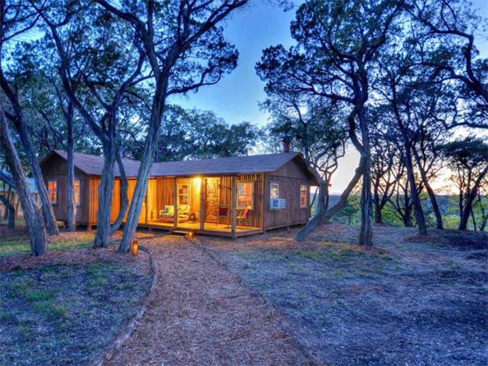 This Rustic Texas Cabin Made Entirely Out Of Cedar Is For Sale