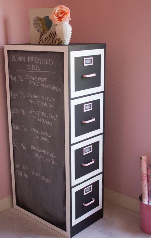 File Cabinet Makeover Easy Decorating Ideas