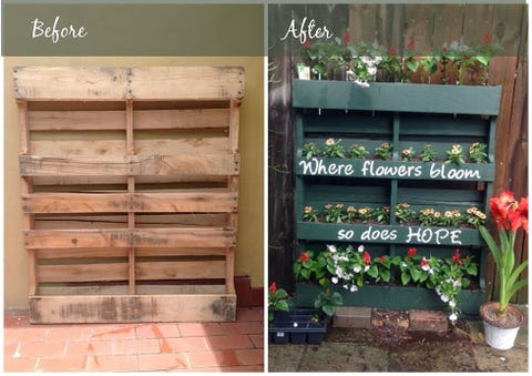 How To Turn A Shipping Pallet Into A Vertical Garden Diy