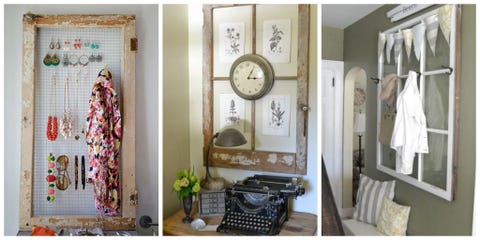 old window frames easy craft ideas