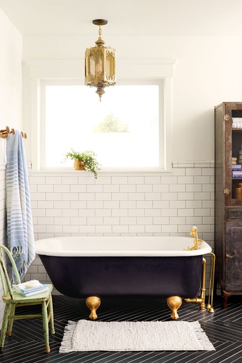 37 Best Bathroom Tile Ideas Beautiful, Black Subway Tile Floor And Decor