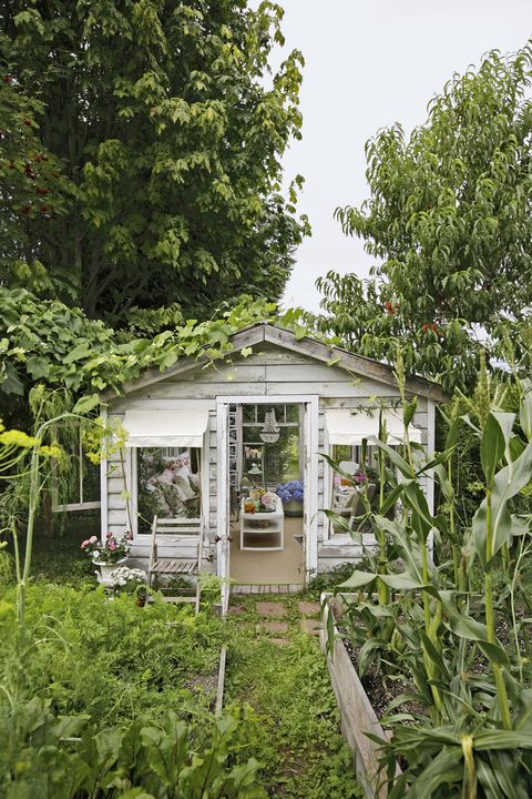 Glamorous Garden Shed Makeover - Shabby Chic She Shed 