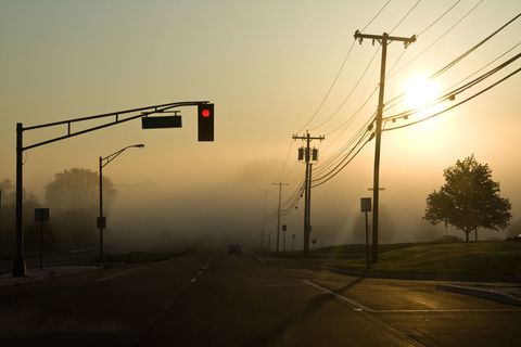 Road, Overhead power line, Infrastructure, Atmospheric phenomenon, Electricity, Cable, Atmosphere, Electrical network, Road surface, Sunlight, 