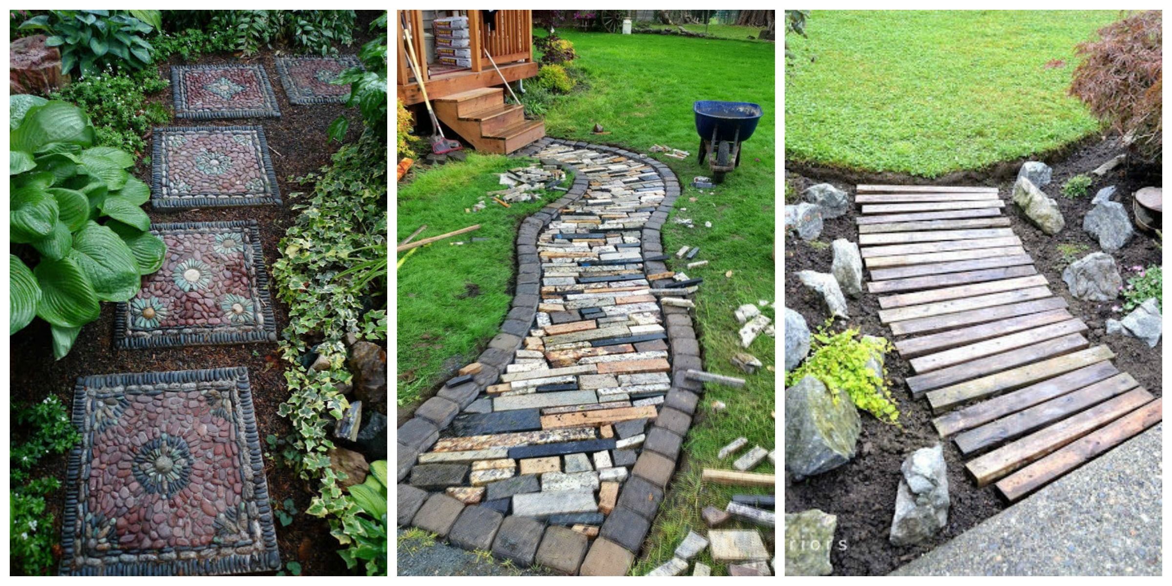 10 Diy Garden Path Ideas How To Make, How To Make A Fairy Garden Walkway