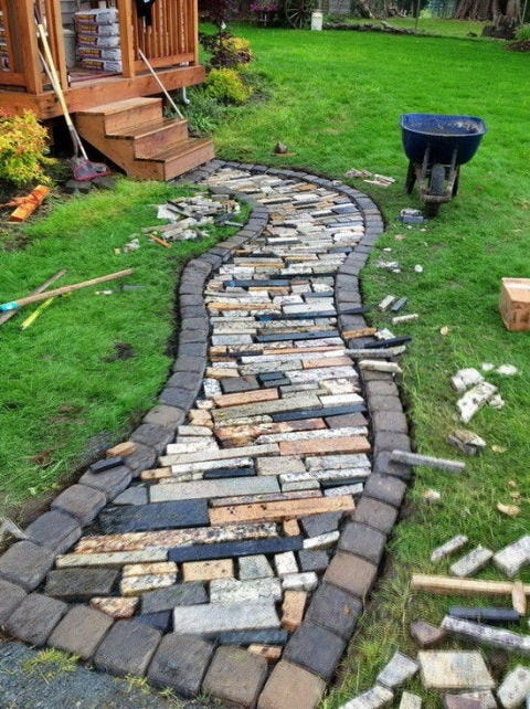 10 Diy Garden Path Ideas How To Make A Walkway Image