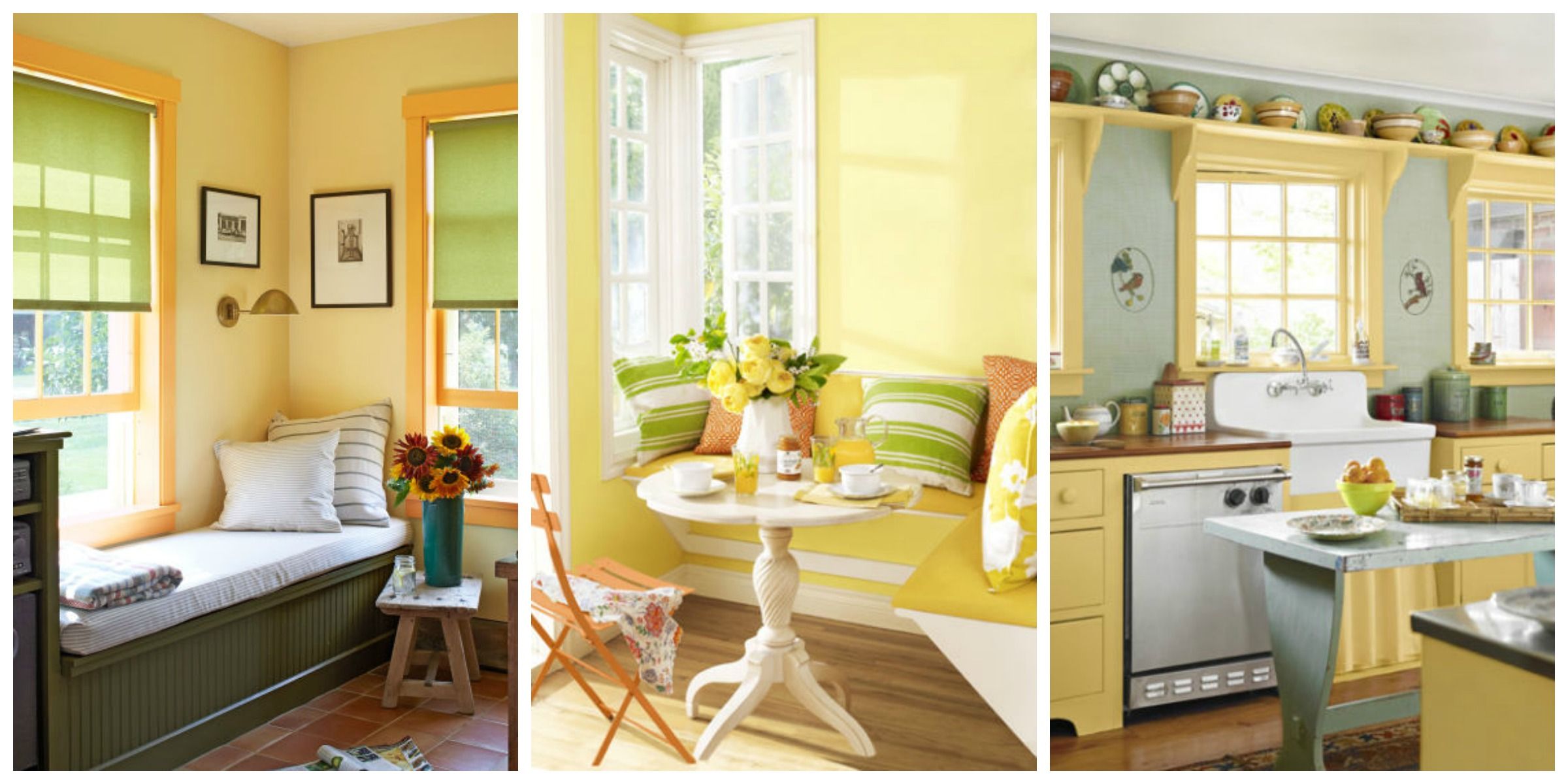 Yellow Decor Decorating With, Pale Yellow Living Room Walls