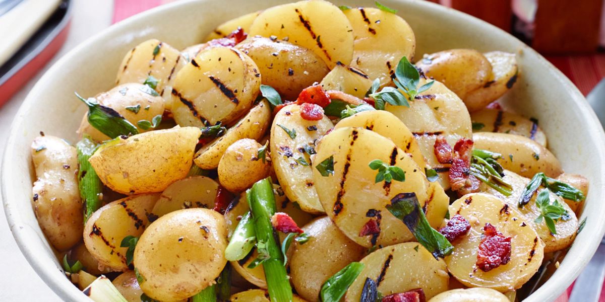 Grilled Potato Salad with Bacon Vinaigrette