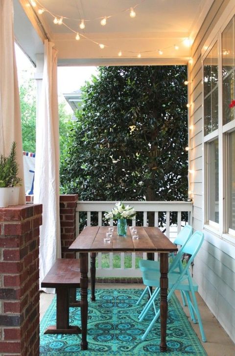 Interior design, Room, Table, Ceiling, Glass, Interior design, Fixture, Teal, Outdoor table, Hardwood, 