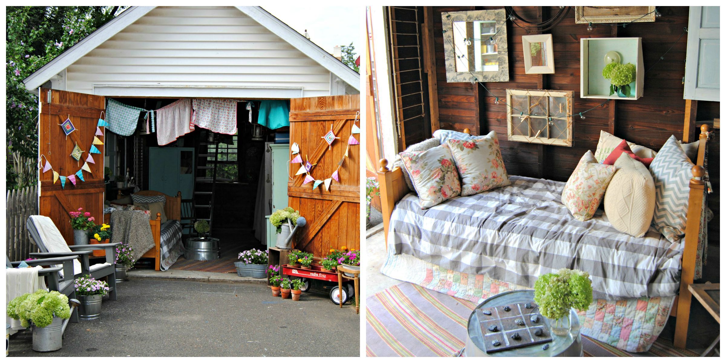 The Painted Home She Shed How To Decorate Your Garage