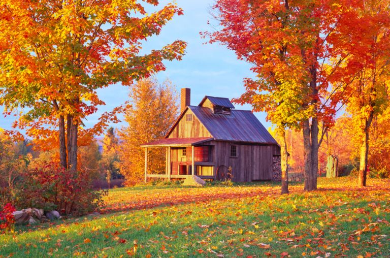 Beautiful Autumn Barn Photos Fall Foliage Pictures