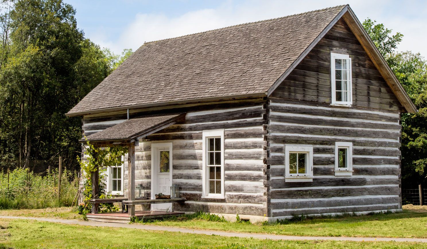 Washington Vashon Island Log Cabin Restored Log Cabin