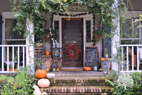 40 Fall Porch Decorating Ideas Ways To Decorate Your For Fall Porch Decorating Ideas Autumn Decor