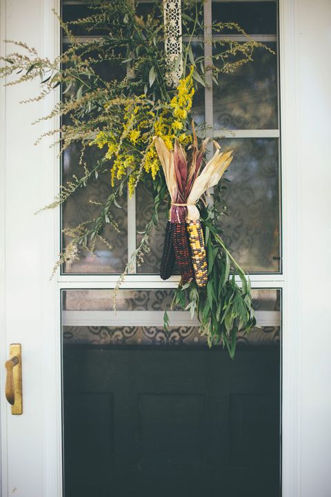 Yellow, Plant, Flower, Floral design, Leaf, Floristry, Twig, Tree, Room, Door, 