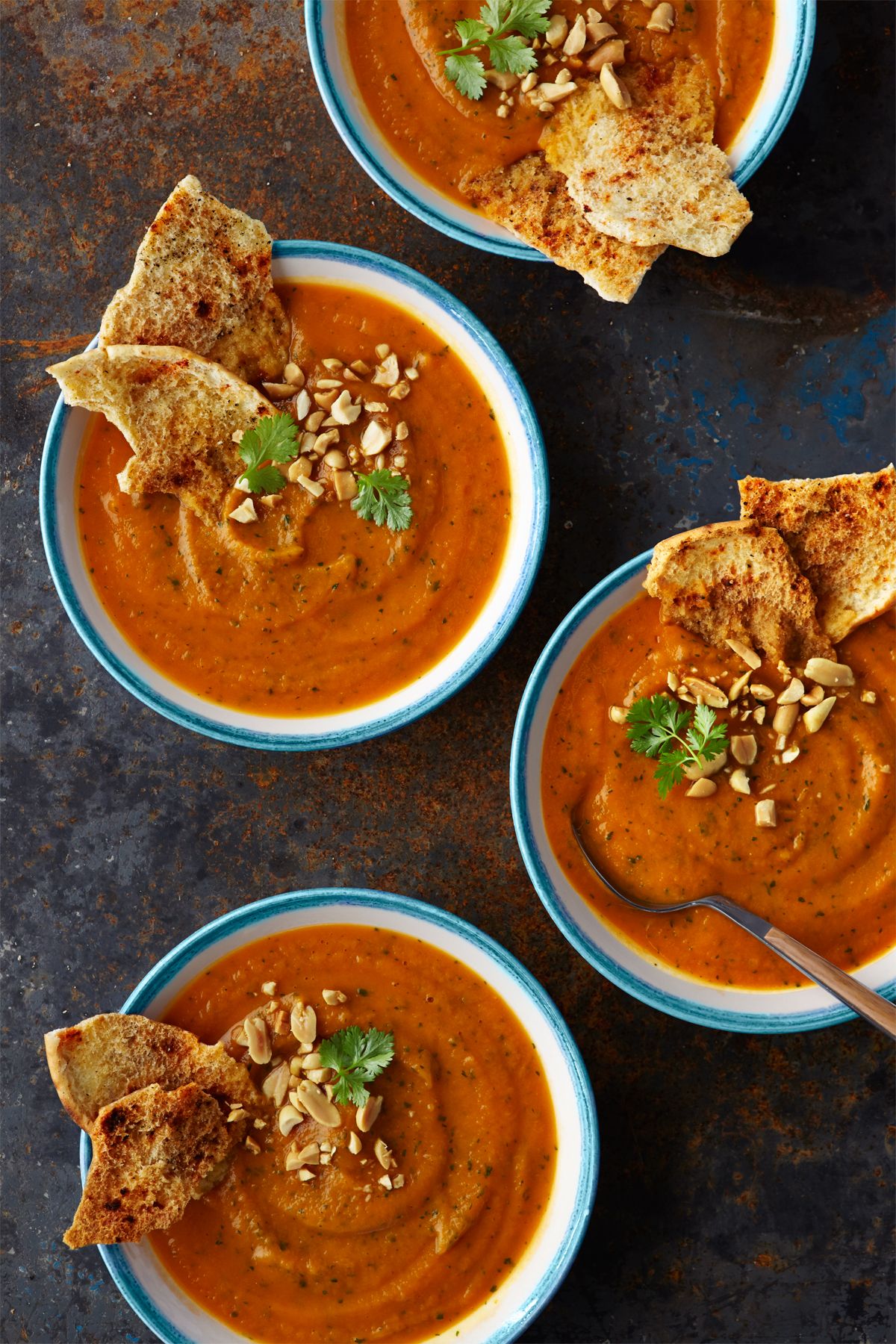 Sweet Potato Soup with Peanuts and Ginger_image