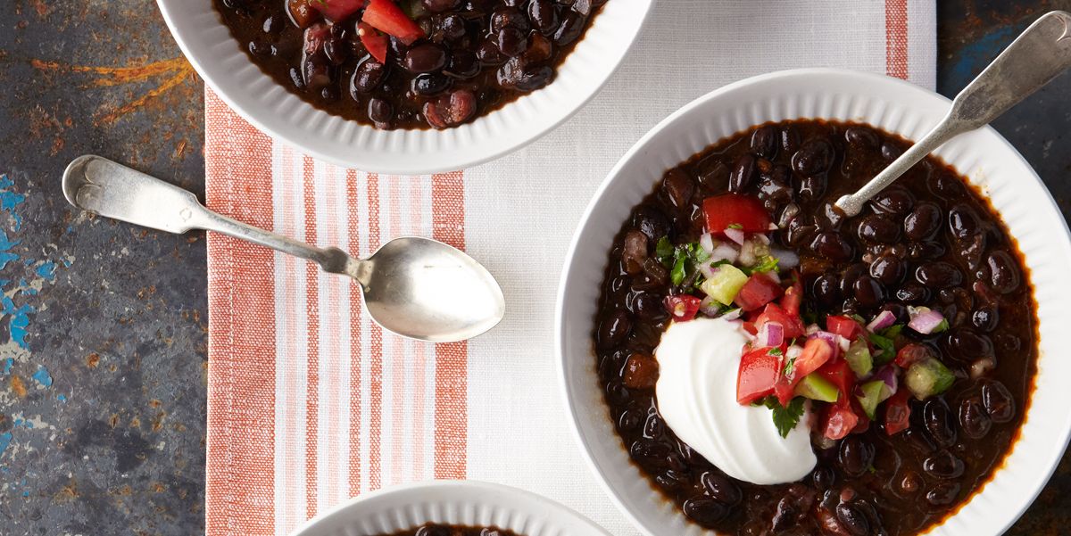 black bean and chile soup