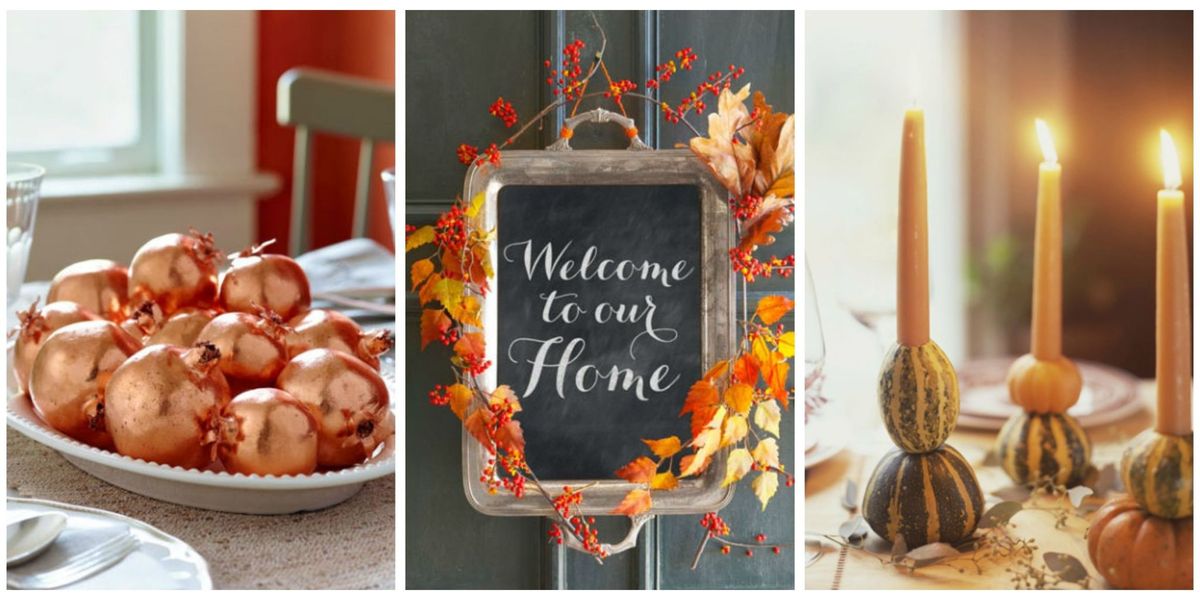 40 Easy DIY Thanksgiving Decorations - Best Ideas for Thanksgiving